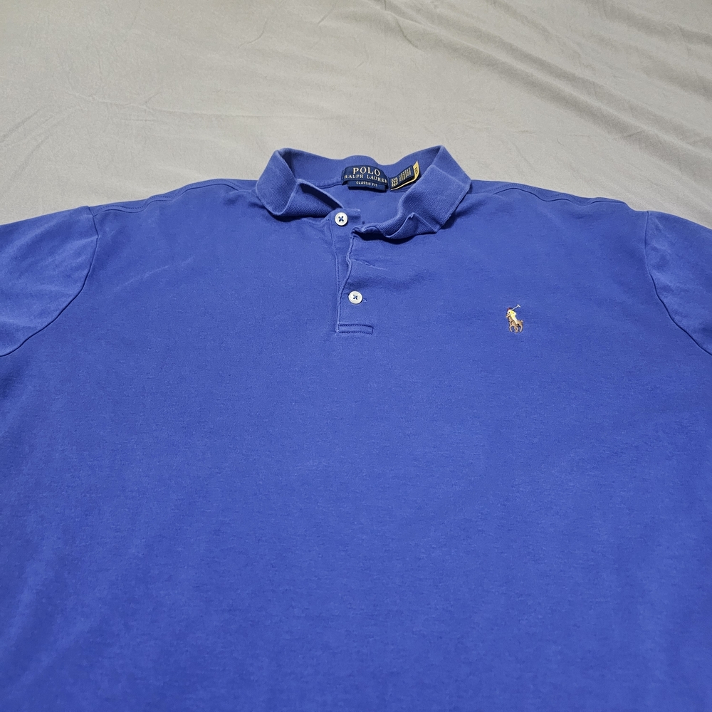 Polo by Ralph Lauren Men's Blue Polo Shirt